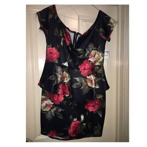 Charlotte Russe peplum mini 2X